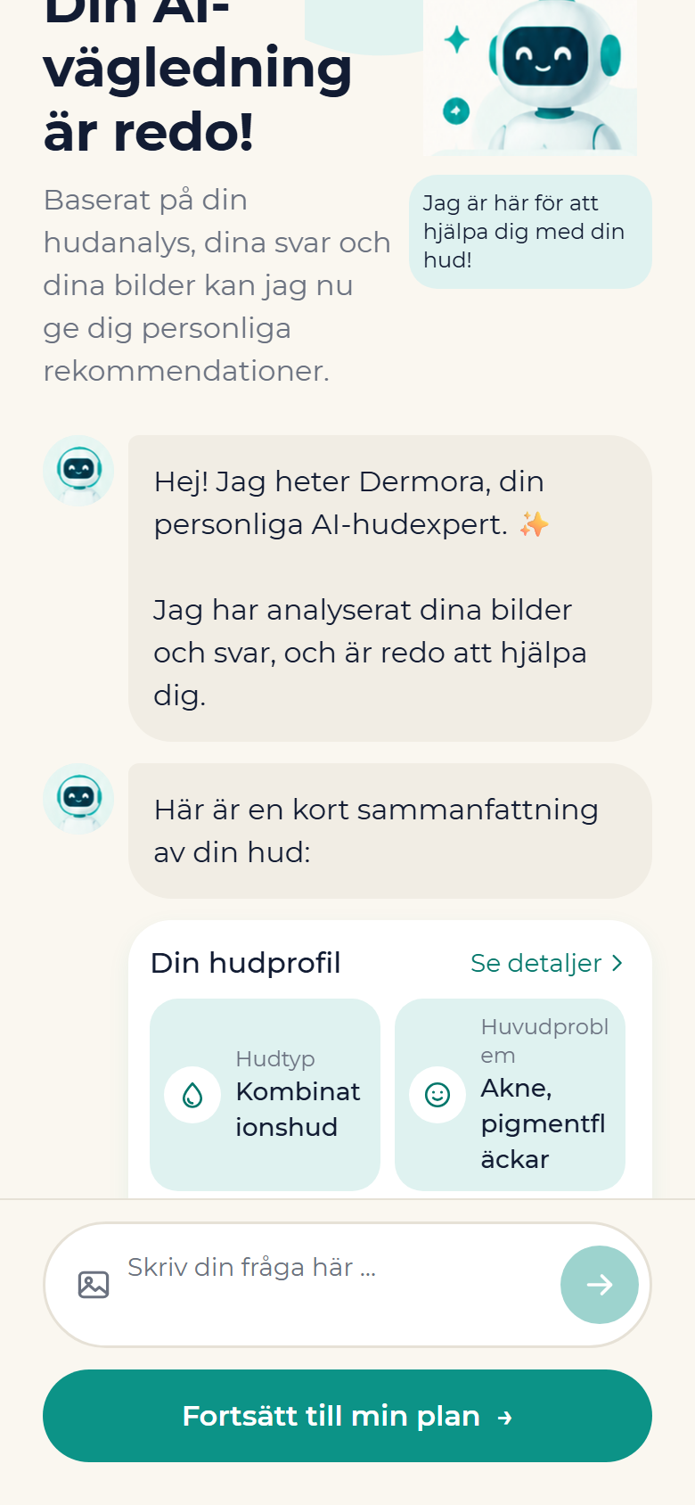 AI-vägledning i chatten